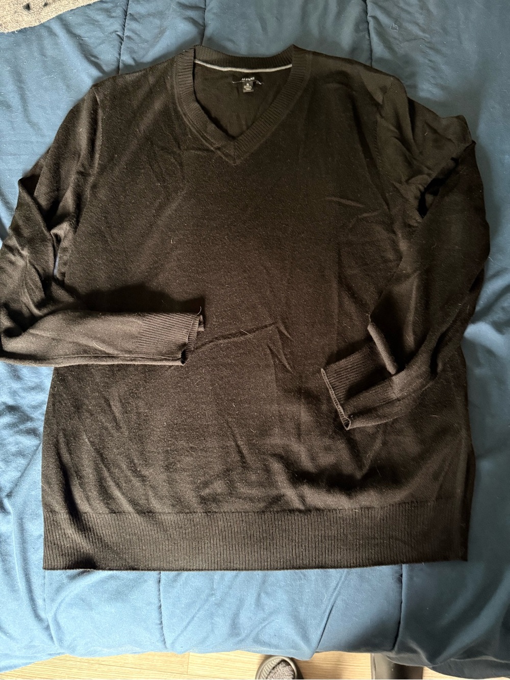 Alfani Men's Black V-Neck Sweater
